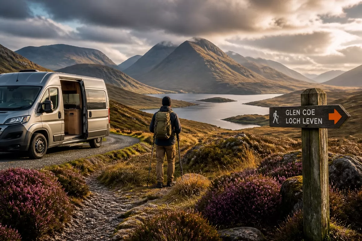 Professional header image for list-based article: Wandern in den Schottischen Highlands: Die besten Touren ...