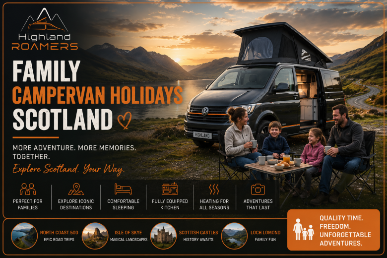 Scenic family adventure in the Highlands