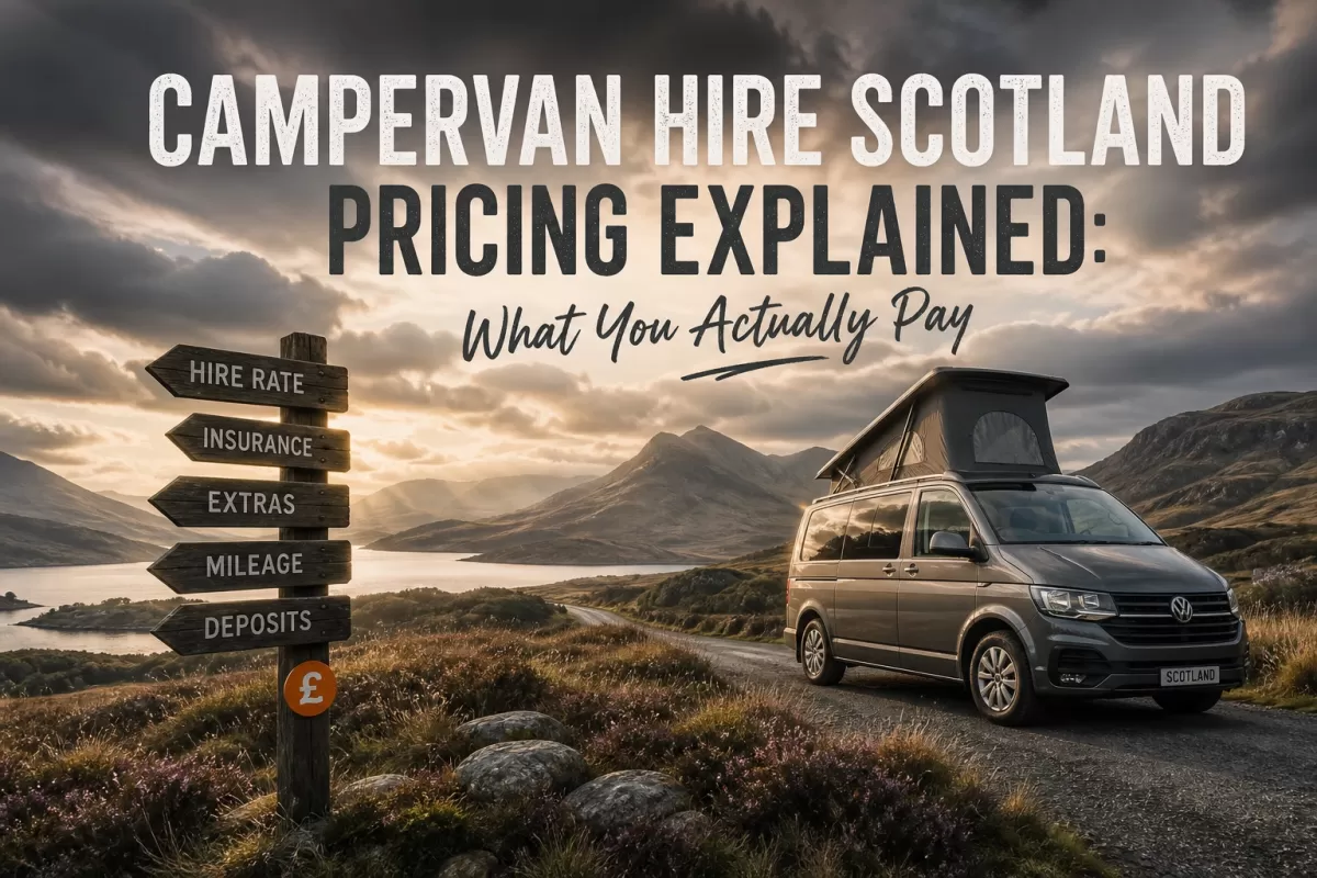 Professional header image for comparison analysis: Campervan Hire Scotland Pricing Explained: What You Actua...