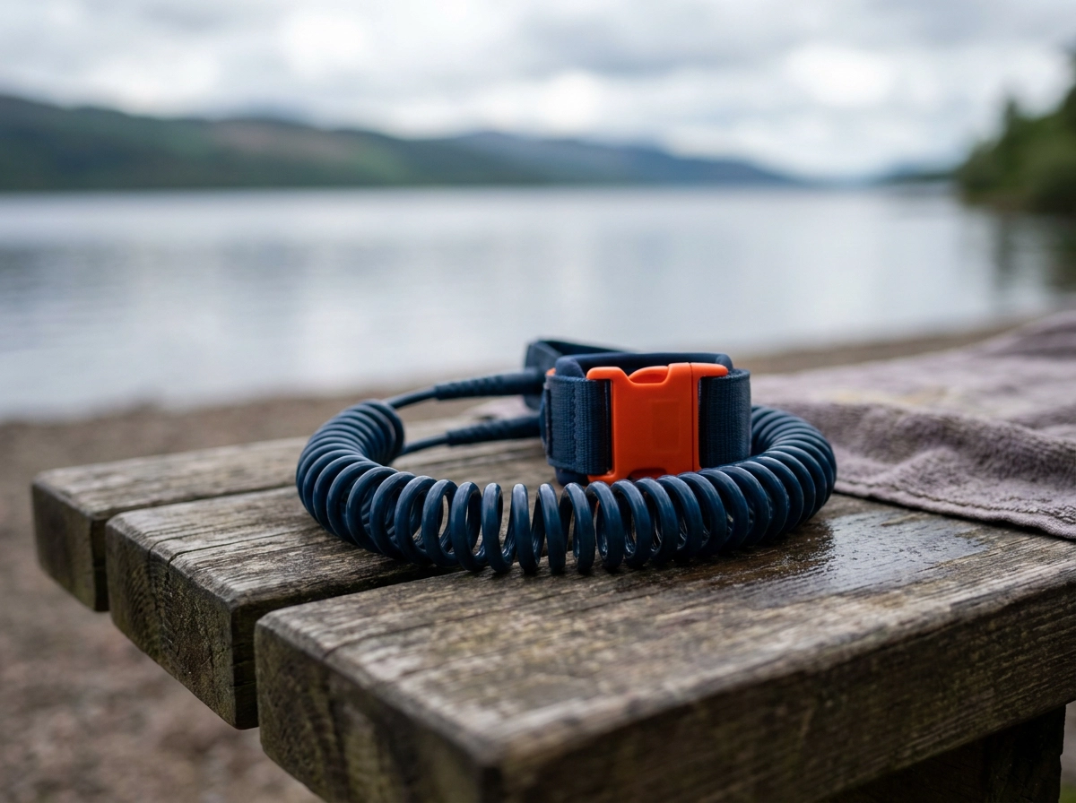 VW campervan with outdoor adventure equipment in Scotland