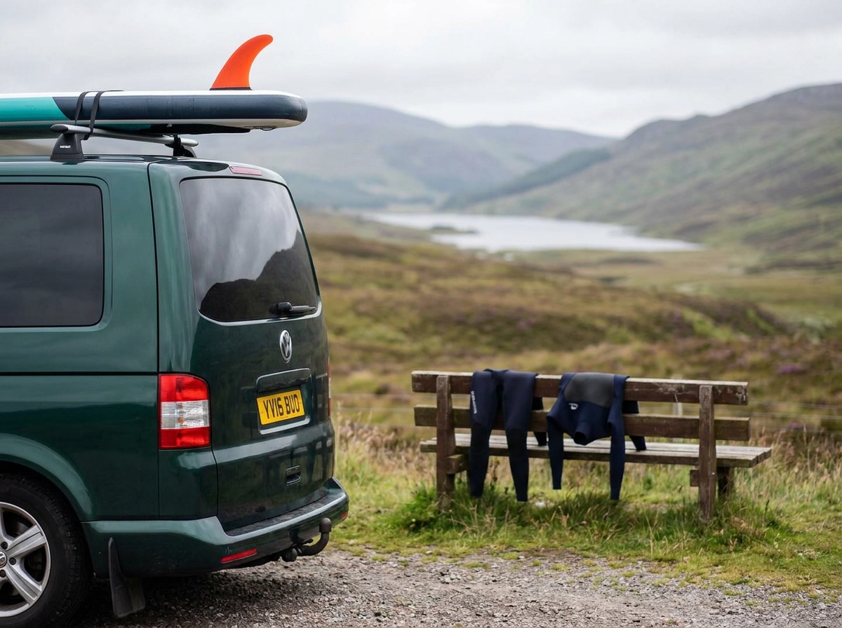 VW campervan ready for collection in Perthshire Scotland